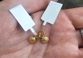 تصویر اویز صدف زرد 