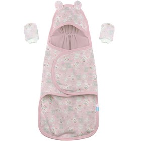 تصویر قنداق چسبی چاپی Little Bunny خرگوش رزبرن Rose Born Swaddling Clothes code:2240018