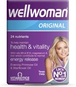 تصویر قرص ول وومن اورجینال برند ویتابیوتیکس ۶۰ عددی Vitabiotics Wellwomen Original 60 Capsules