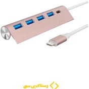 تصویر هاب تایپ سی چهار پورت پی نت مدل T-3608 