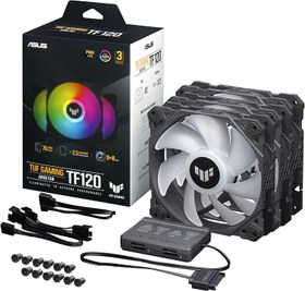 تصویر فن و خنک کننده ASUS TUF Gaming TF120 ARGB Chassis Fan مدل 3IN1 - ارسال 20 روز کاری 