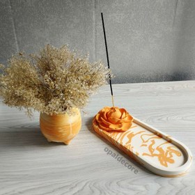 تصویر ست دکوری سفیدنارنجی