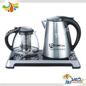 تصویر چای ساز 2000 وات دو کاره فوما Fuma FU-832 Fuma FU-832 TEA MAKER 2000W Wireless kettle
