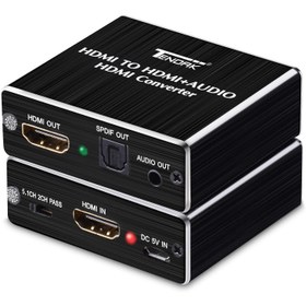 تصویر مبدل 4K تفکیک سیگنال صوتی از سیگنال تصویری HDMI 4K x 2K HDMI to HDMI and Optical TOSLINK SPDIF