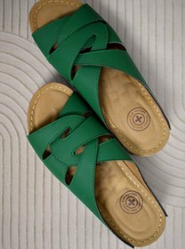 تصویر صندل طبی مدل گلی سبز sandal tebi model Goli green