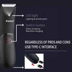 تصویر ماشین اصلاح موی بدن کیمی مدل KM-1838 KEMEI Body Hair Trimmer KM-1838