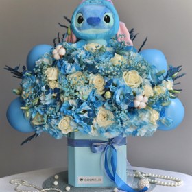 تصویر باکس گل عروسک استیچ 