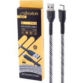 تصویر کابل تایپ سی Sibraton S233C 2.1A 1.1m SIBRATON S233C 2.1A 1.1M TYPE-C CABLE