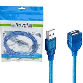 تصویر کابل افزایش طول USB رویال به طول 1.5 متر ا Royal Cable Printer 1.5M Royal Cable Printer 1.5M