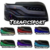 تصویر چراغ عقب 405 سه بعدی طرح BMW گلدار 2 عددی مولتی کالر 