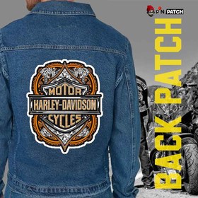 تصویر بک پچ حرارتی طرح هارلی دیویدسون 