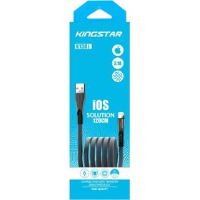 تصویر کابل لایتنینگ کینگ استار مدل K130i طول 1/2متر Kingstar K130i lightning cable