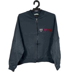 تصویر سویشرت زنانه دورس طرح ۳ قلب 