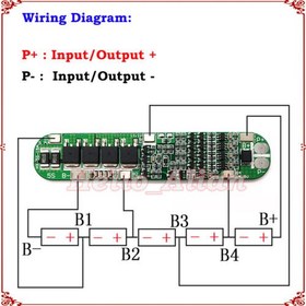 تصویر ماژول محافظ دشارژ و شارژ 5 سل 15 آمپر 