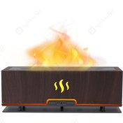 تصویر دستگاه بخور ساز التراسونیک مدل Flame Aroma Diffuser طرح شعله آتش 