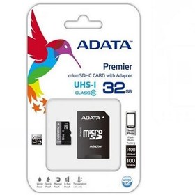 تصویر کارت حافظه میکرو اس دی ای دیتا 32GB UHS I Class10 R100W25 ADATA 32GB UHS I Class10 R100W25 Micro SD Card