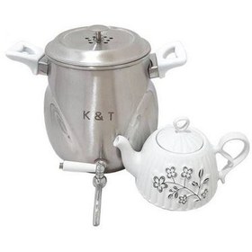 تصویر ست کتری و قوری کی اند تی مدل 1027 K and T 1027 Kettle and Teapot set