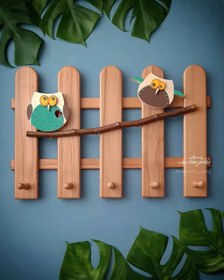 تصویر جالباسی طرح جغد 