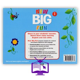 تصویر کتاب نیو بیگ فان 1 | New Big Fun 1 + کتاب کار New Big Fun 1 student's book + workbook