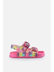 تصویر Miyu II Baskılı Kız Bebek Fuşya Sandalet 