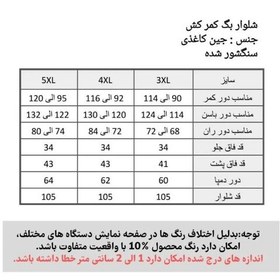 تصویر شلوار جین سایز بزرگ جنس جین کاغذی سایز 46 تا 50 قد 105 سانت 