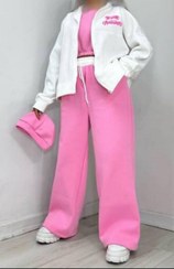 تصویر ست چهار تیکه(سویشرت+شلوار+کراپ+کلاه) 