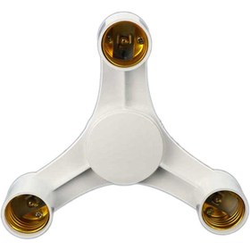 تصویر تبدیل سرپیچ لامپ یک به سه E27 