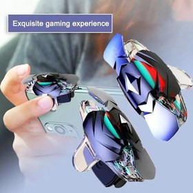 تصویر دسته بازی پابجی و کالاف دیوتی 4 انگشتی مدل JS 332 JS 332 mobile gamepad