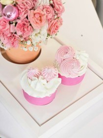 تصویر باکس ماگ گل و کاپ کیک 