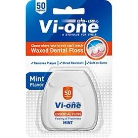 تصویر نخ دندان با طعم نعنا وی وان 50 متر Vi One Dental Floss Mint Flavor 50m