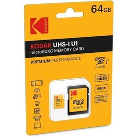 تصویر مموری کارت 64 گیگابایت Kodak مدل SDHC SDXC MEMORY CARD 