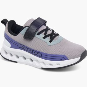 تصویر کفش ورزشی دخترانه با جزئیات لوگو و بسته شدن با چسبی برند kappa Girls Logo Detail Sports Shoes With Hook And Loop Closure