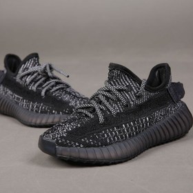 تصویر کتونی بچه گانه آدیداس یزی اسپلی ۳۵۰ تمام شبنما مشکی Adidas yeezy sply 350 