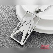 تصویر گردنبند استیل رونالدو کد 100074 رنگ طلایی 