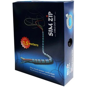 تصویر سیم جمع کن برای مدیریت کابل Sim Zip 1.5m 22mm ا SIM ZIP 1.5M 22MIL WIRE GATHERER SIM ZIP 1.5M 22MIL WIRE GATHERER