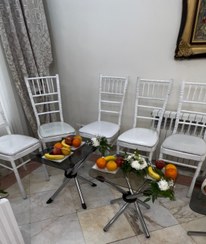 تصویر اجاره وکرایه میز و صندلی مجالس عقد عروسی نامزدی بله برون تولد 