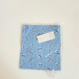 تصویر تیشرت نیم آستین زنانه اچ اند ام - M / آبی سنجاقک H&M