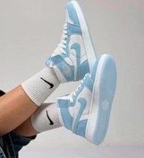 تصویر کفش بسکتبال جردن وان دخترانه رنگ آبی 