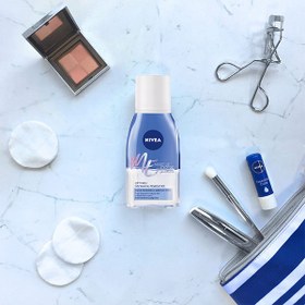 تصویر پاک کننده قوي آرايش چشم و لب نیوا NIVEA DOUBLE EFFECT EYE MAKE UP REMOVER