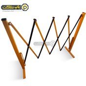 تصویر راهبند آکاردئونی چرخ‌ دار 