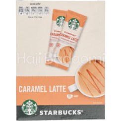 تصویر پودر قهوه فوری استارباکس لاته کارامل بسته 10 ساشه‌ای ا Starbucks caramel latte Starbucks caramel latte