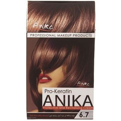 تصویر کیت رنگ مو آنیکا سری Pro Keratin مدل Nescaffee شماره 6.7 Anika Pro Keratin Nescaffee Hair Color Kit 6.7