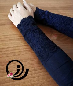 تصویر ساق دست نیم گیپور نخی 