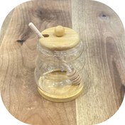 تصویر ظرف عسل پیرکس و بامبو 