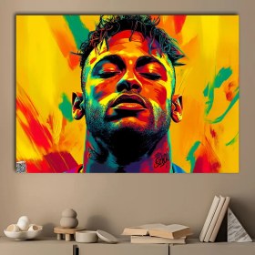 تصویر متال پوستر Neymar کد F007 