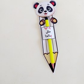 تصویر کارت مداد طرح پاندا 