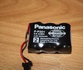 تصویر باتری تلفن بی سیم پاناسونیک مدل P301 