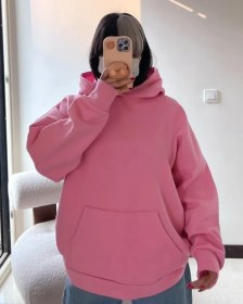 تصویر هودی دخترانه صورتی 