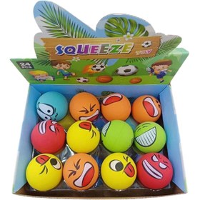 تصویر توپ شیطونک رنگی سایز کوچک از پلاستیک 