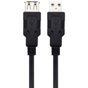 تصویر کابل افزایش طول USB 2.0 کی نت 5 متر ا K-net USB 2.0 Extension Cable 5m K-net USB 2.0 Extension Cable 5m